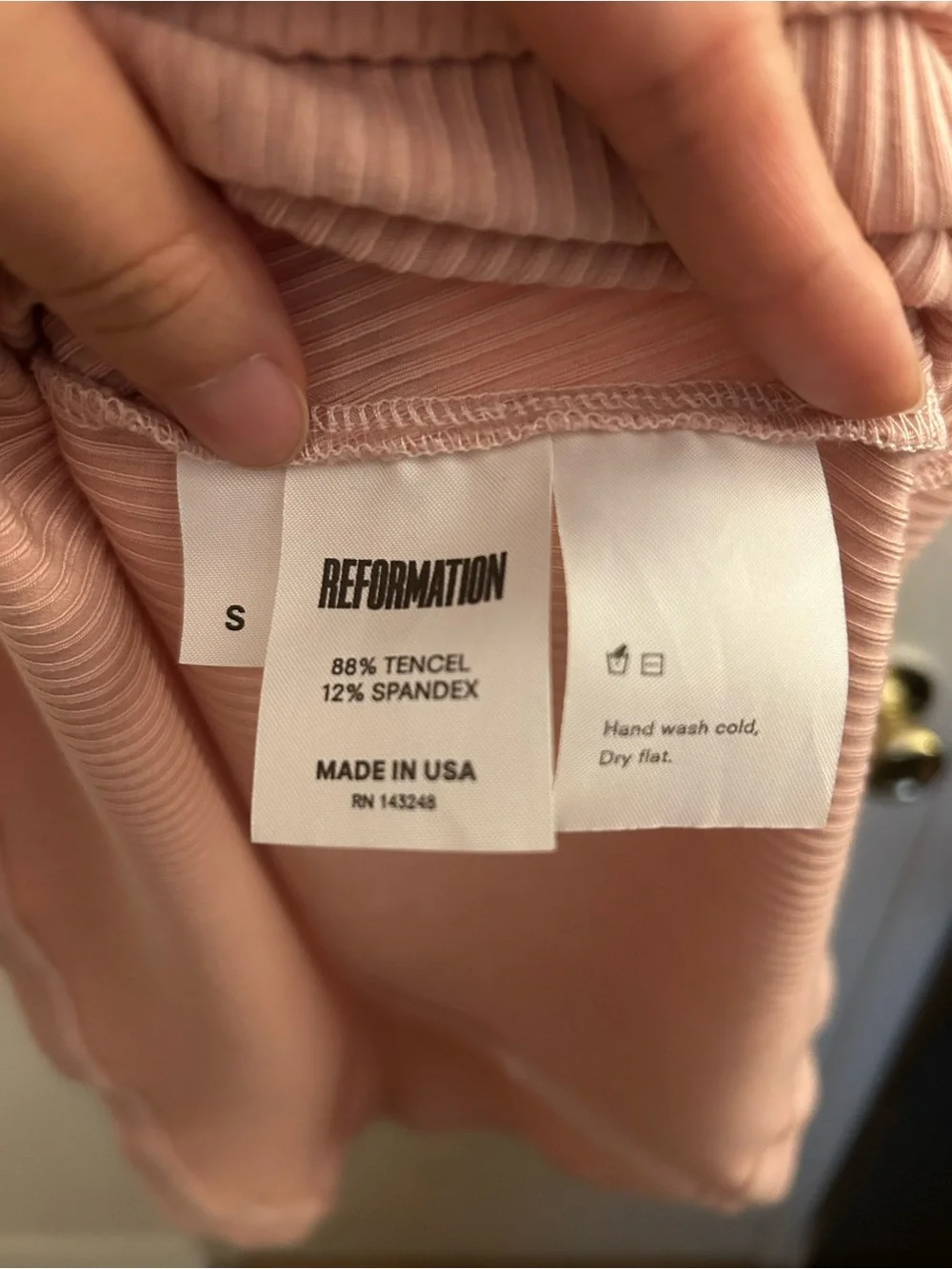 Reformation Ribbed Mini Dress - Picture 7 of 8